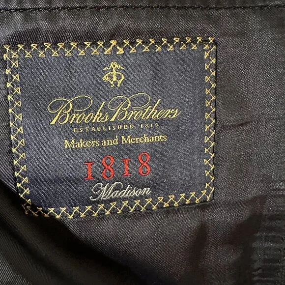 Brooks Brothers Saxxon 1818 Madison Men Classic Blazer Sz L 42 W 36 Made in USA
